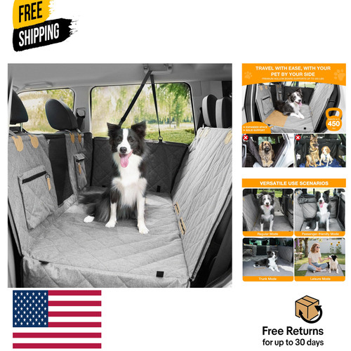 Dog car seat cover - car, back